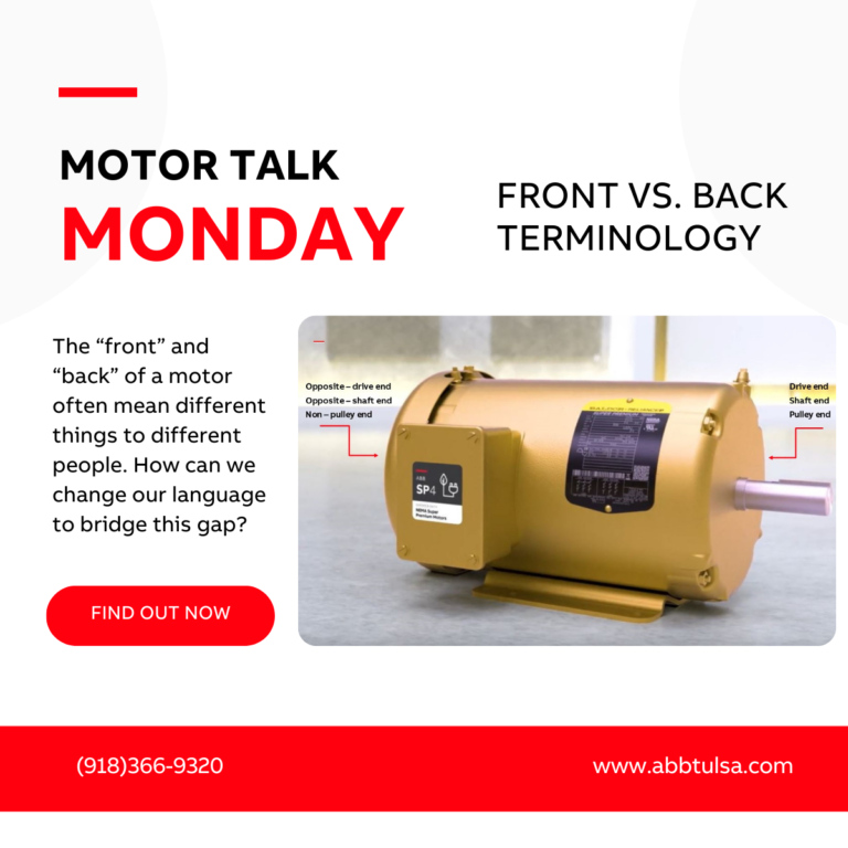 Motor Talk Monday: Front vs. Back of Motor