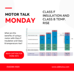 Motor Talk Monday: Class F Insulation & Class B Temperature Rise