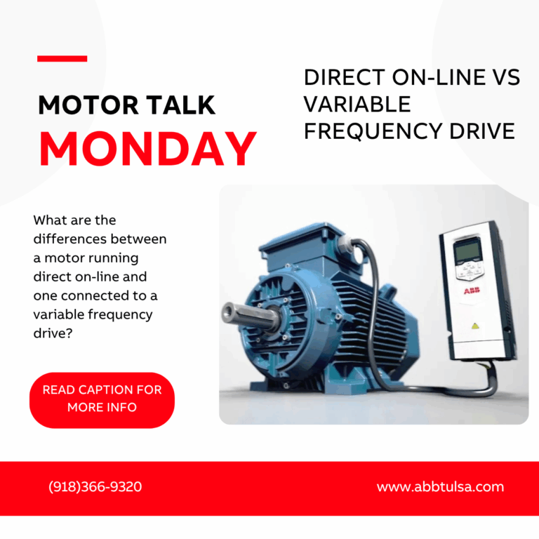 Motor Talk Monday – Direct On-Line vs. Variable Frequency Drive