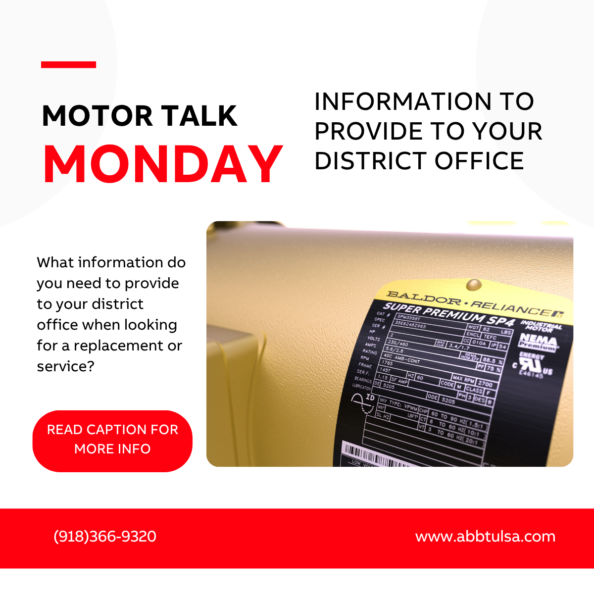 Motor Talk Monday – Information to Provide Your District Office