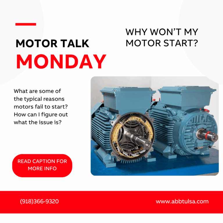 Motor Talk Monday – Why Won’t My Motor Start?