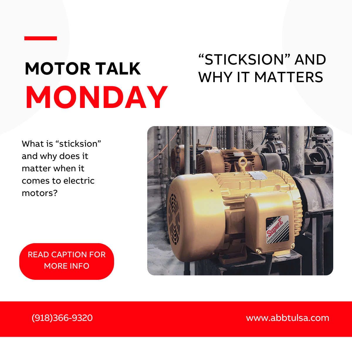 Motor Talk Monday – “Sticksion” and Why It Matters