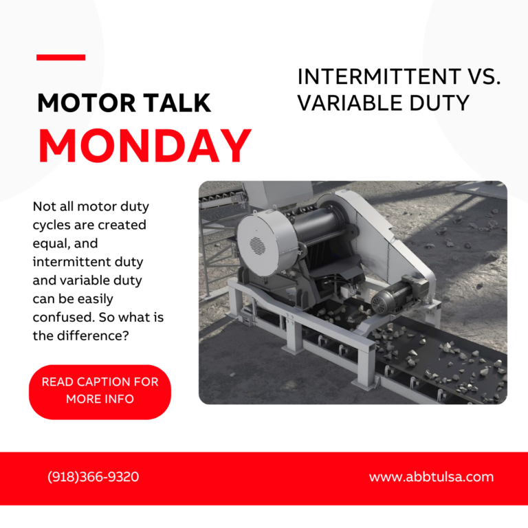 Motor Talk Monday – Intermittent vs. Variable Duty
