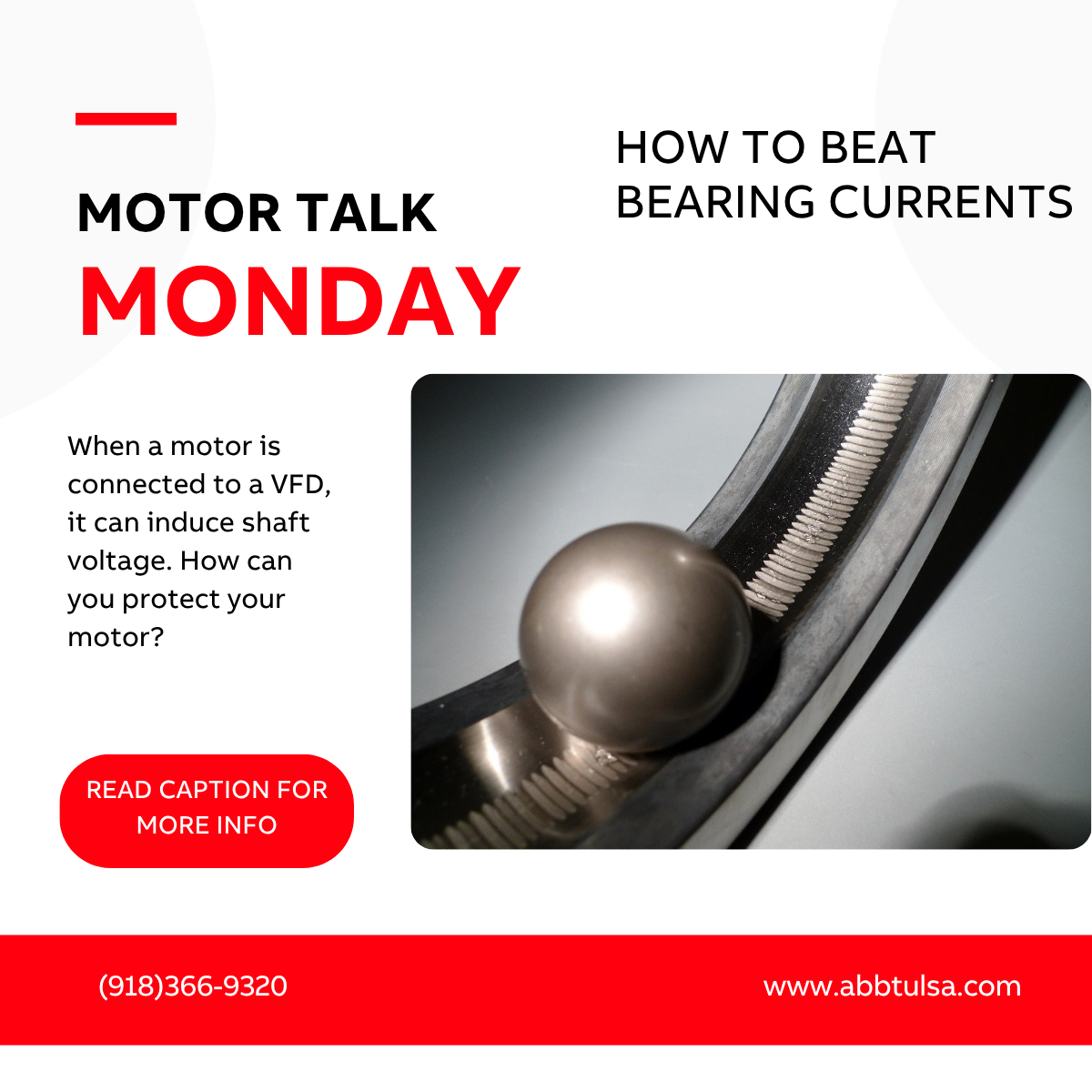 Motor Talk Monday – How to Beat Bearing Currents