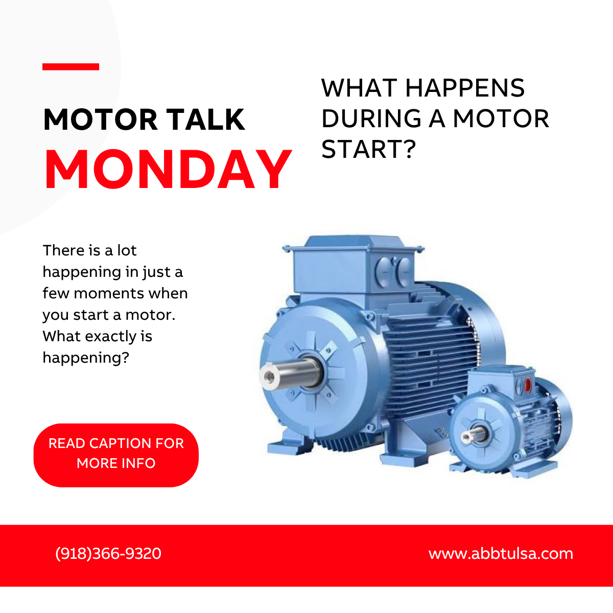 Motor Talk Monday – What Happens When a Motor Starts?