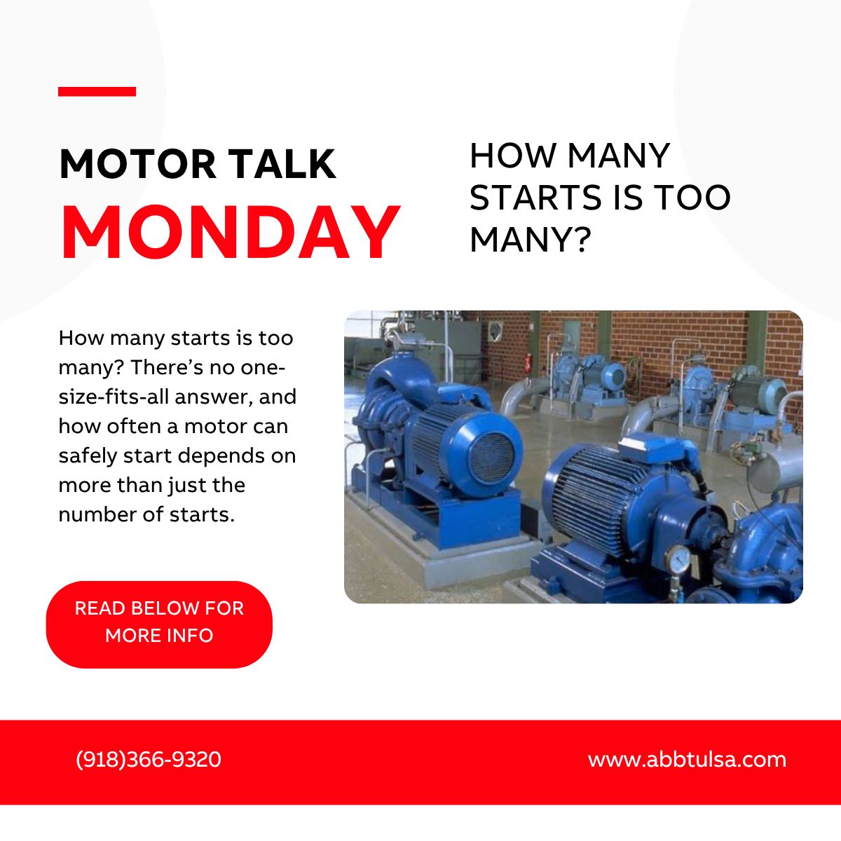 Motor Talk Monday – How Many Starts Is Too Many?