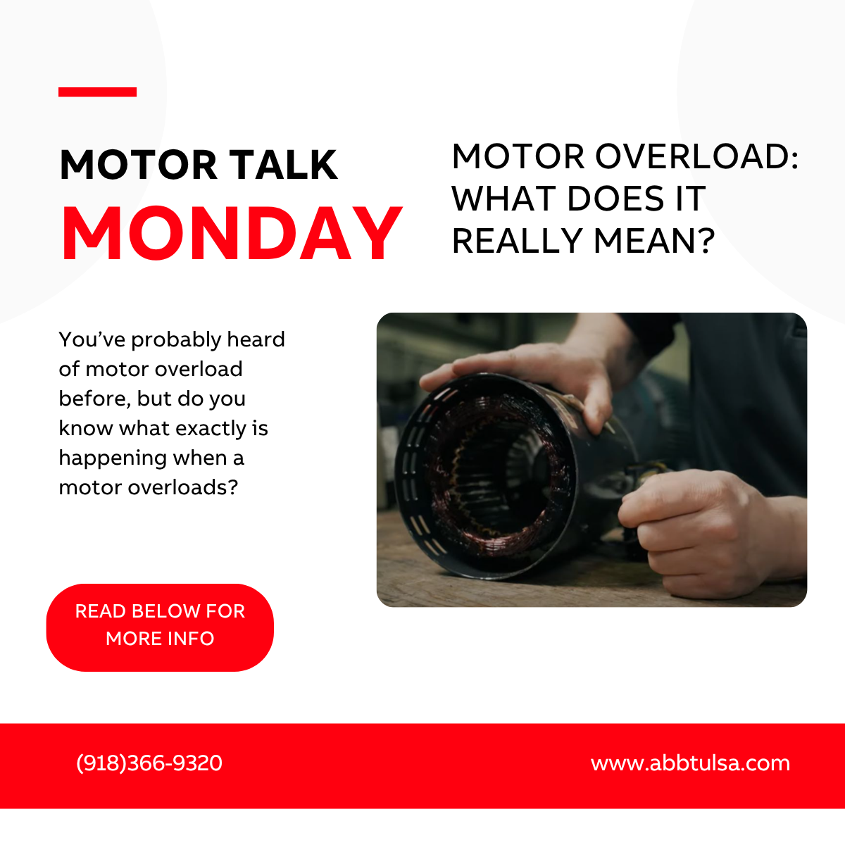 Motor Talk Monday – Motor Overload: What Does It Really Mean?