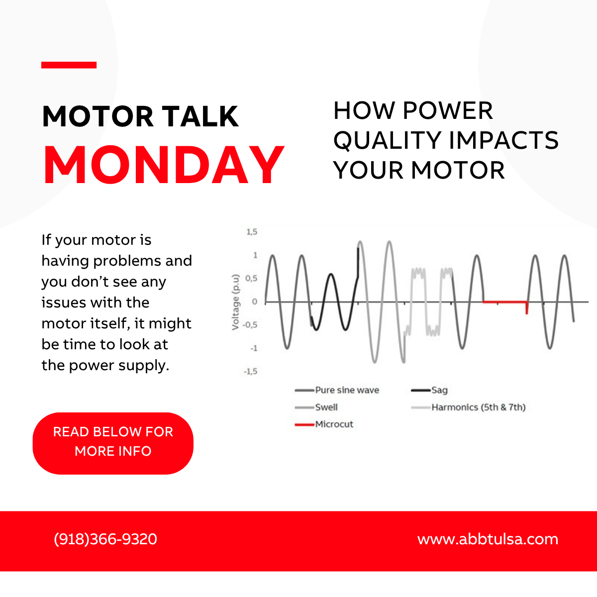 Motor Talk Monday – How Power Quality Impacts Your Motor