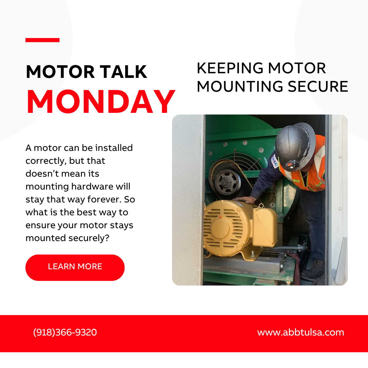Motor Talk Monday – Keeping Motor Mounting Secure