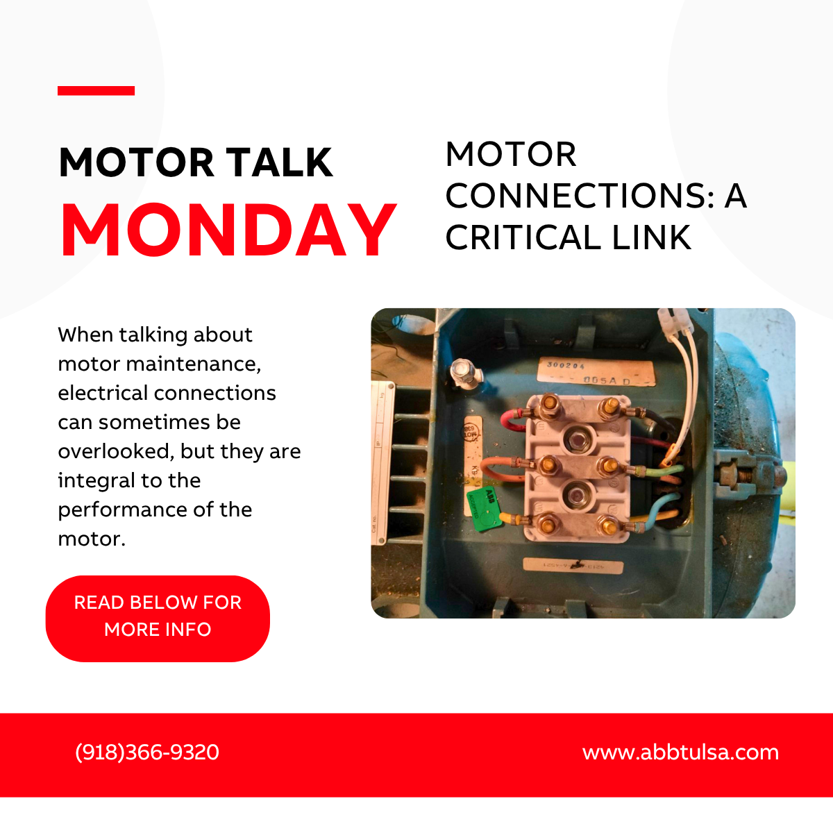 Motor Talk Monday – Motors Connections: A Critical Link